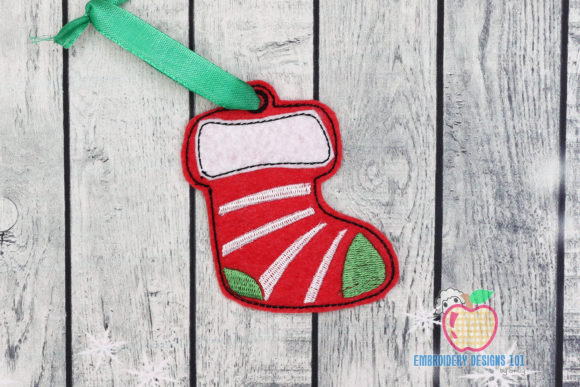 A Cute Stocking Ornament Embroidery for Etsy Collections