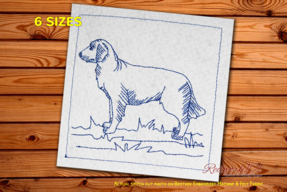 A Golden Retriever Embroidery Design for Heartfelt Gifts