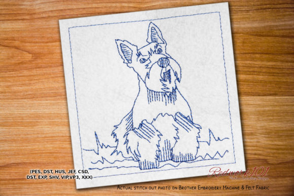 A Practical Review of the Scottie Dog Embroidery Design