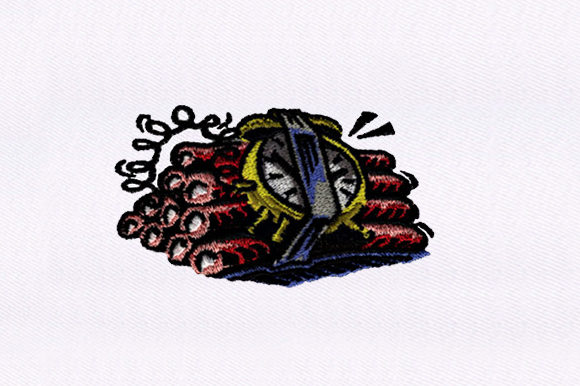 A Seller's Look at the Ticking Time Bomb Embroidery Design