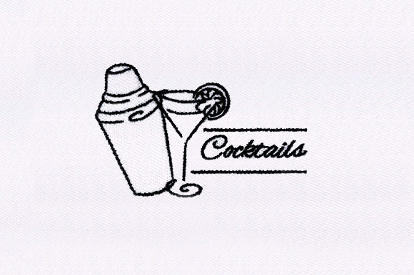 Cocktail Shaker: A Professional Embroidery Design Review for Business Merchandise