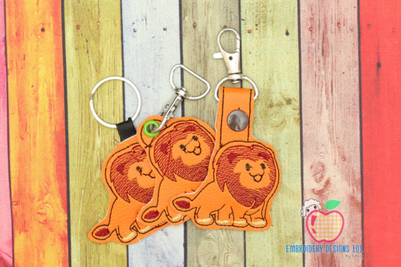 Cute Cartoon Lion in the Hoop Keyfob Review
