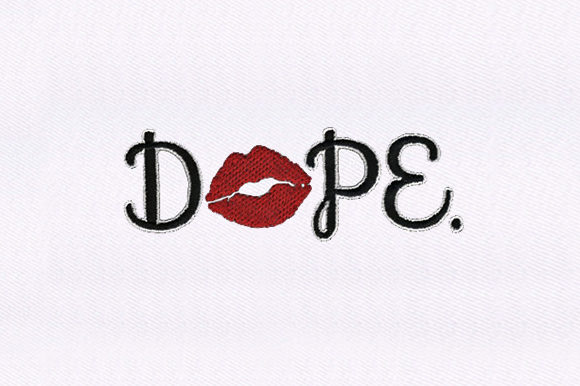 Dope Lips: A Bold Embroidery Design for Craft Fair Success
