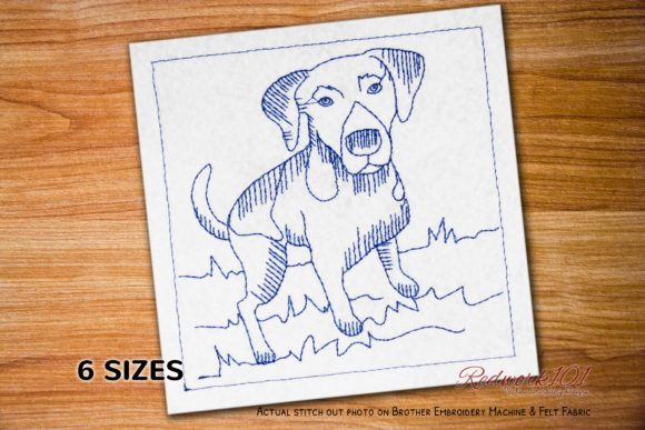 Pointer Hunting Dog Embroidery for Seasonal Crafting