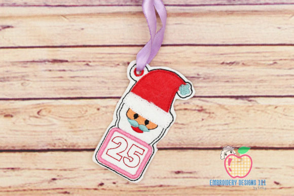 Santa's Calendar: A Festive In-The-Hoop Embroidery Ornament